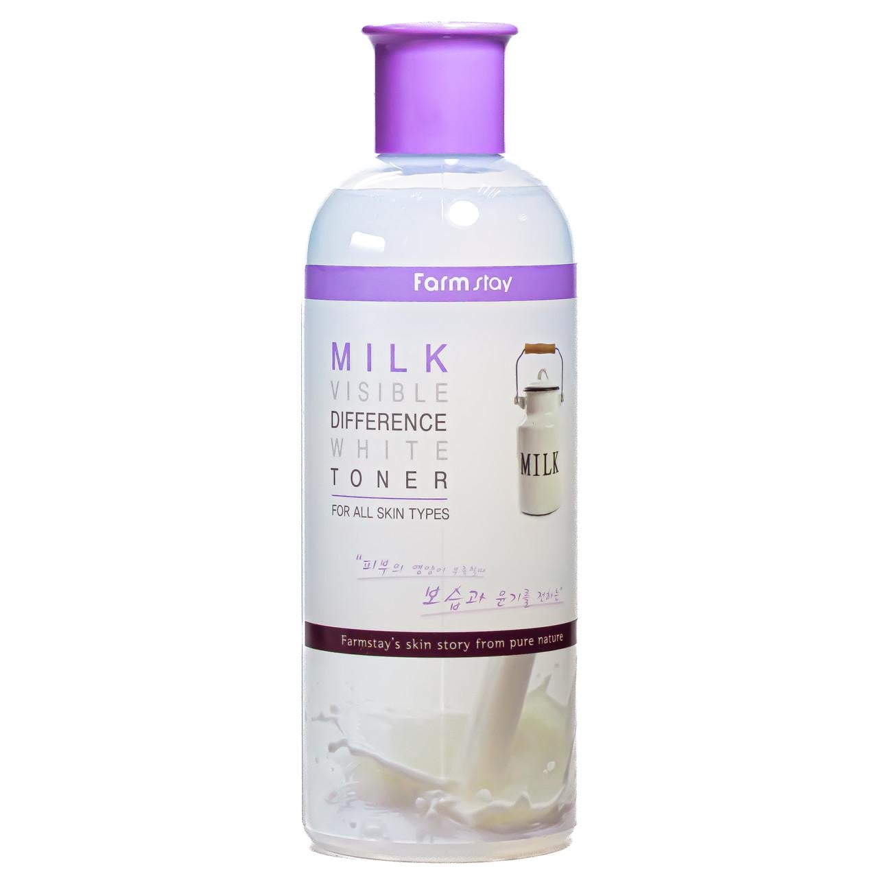 Тонер для лица FarmStay Milk Visible Difference Moisture укрепляющий 350 мл