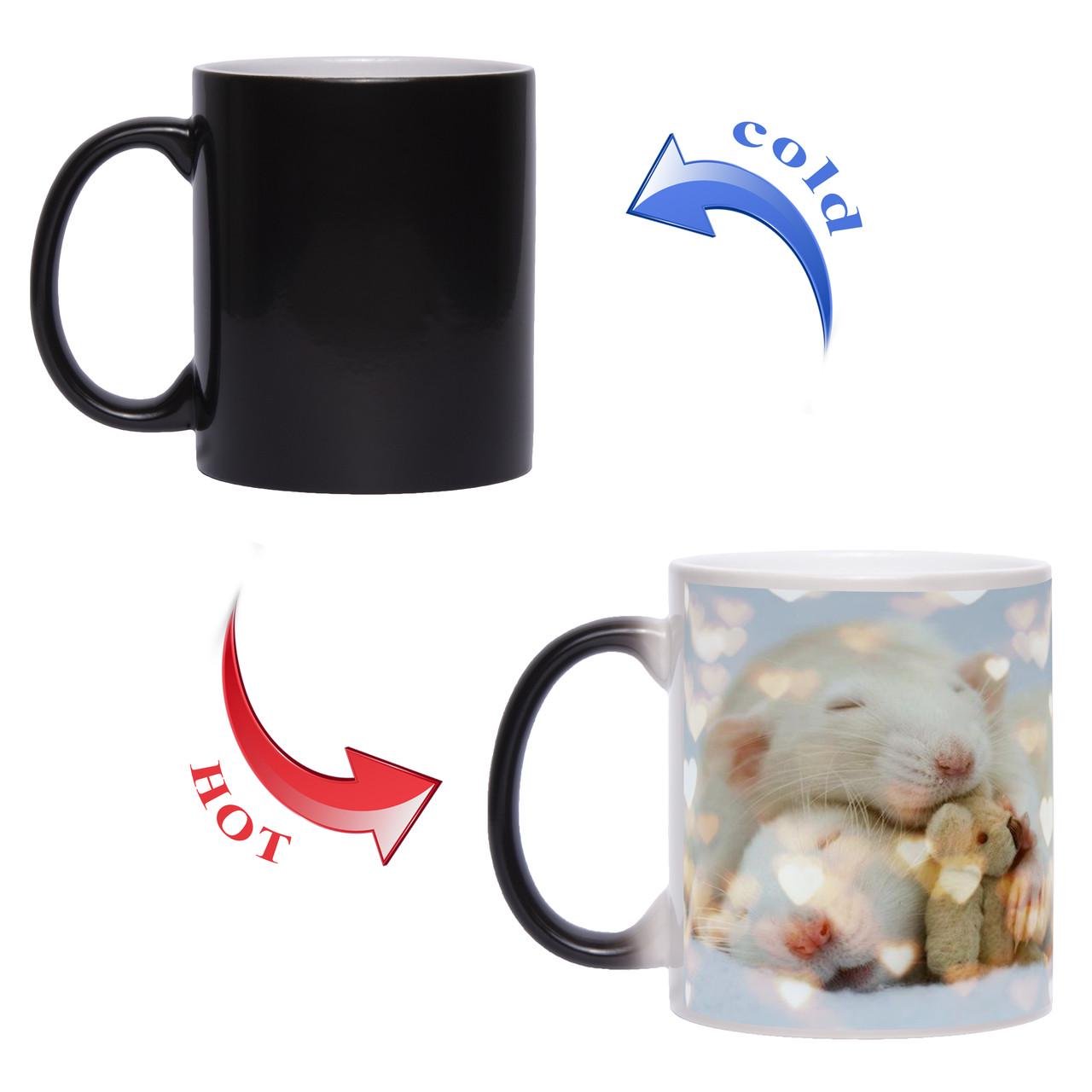 Чашка хамелеон Милые крысята 330 мл (dc00119) - фото 4 Чашка хамелеон Милые крысята 330 мл (dc00119) - фото 4