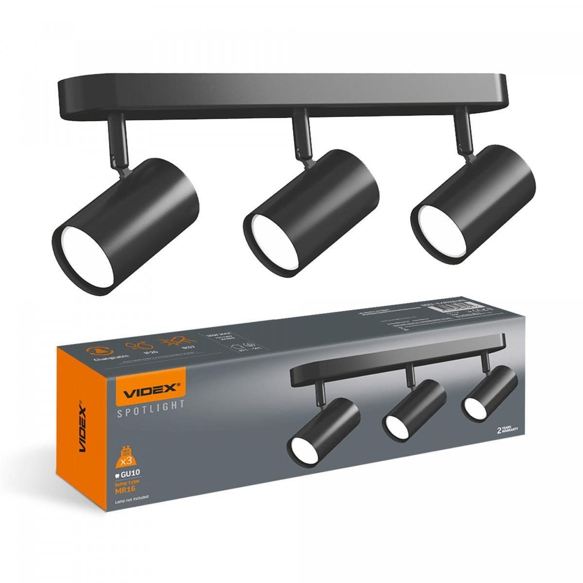 Светильник Videx 3xGU10 (VL-SPF05B-WFB) Светильник Videx 3xGU10 (VL-SPF05B-WFB)