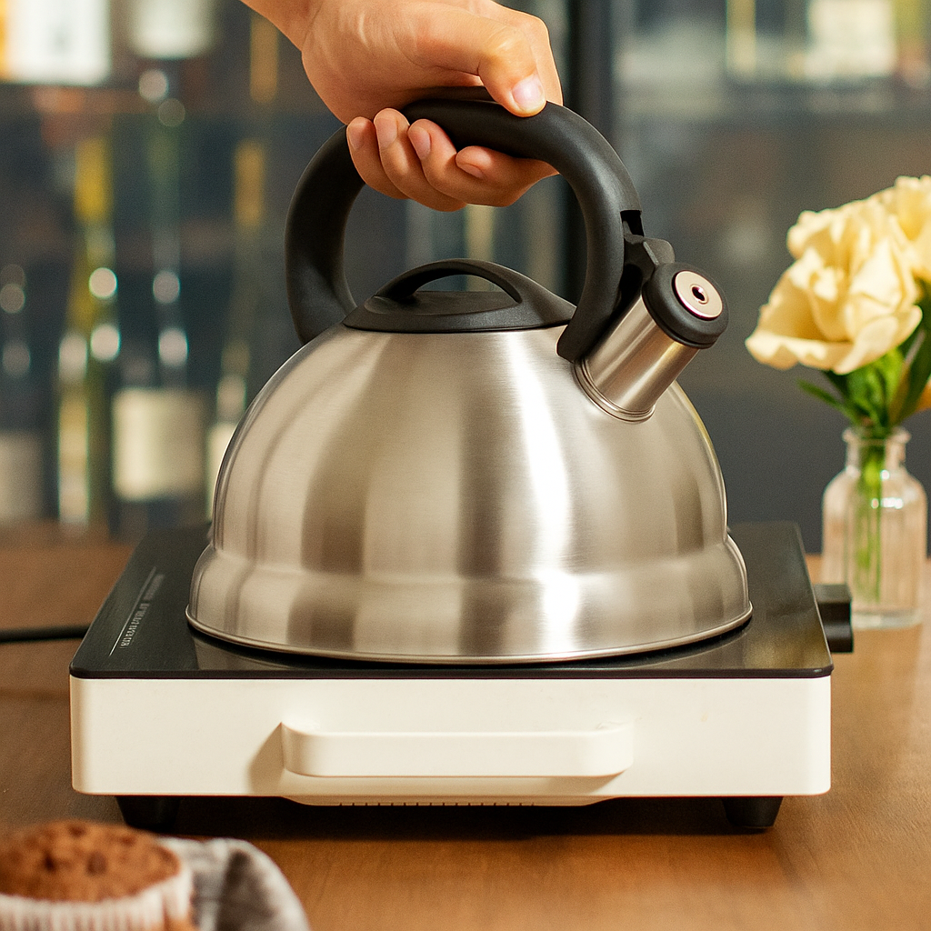 Чайник для всех видов плит Classic Steel с свистком капсульное дно нержавеющая сталь 3 л (03-MH-3603) - фото 5 Чайник для всех видов плит Classic Steel с свистком капсульное дно нержавеющая сталь 3 л (03-MH-3603) - фото 5