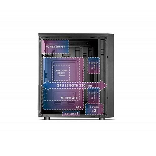 Корпус CaseCom GM-88-400 ATX Черный (11605881) - фото 2