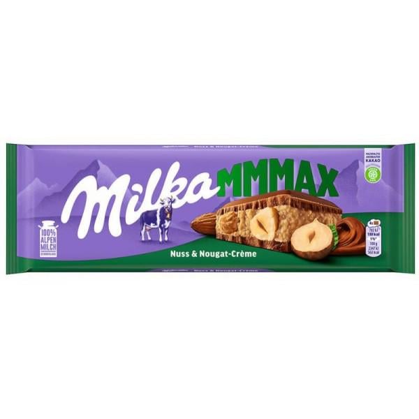Шоколад молочний Milka Nuss & Nougat-Creme 300 г