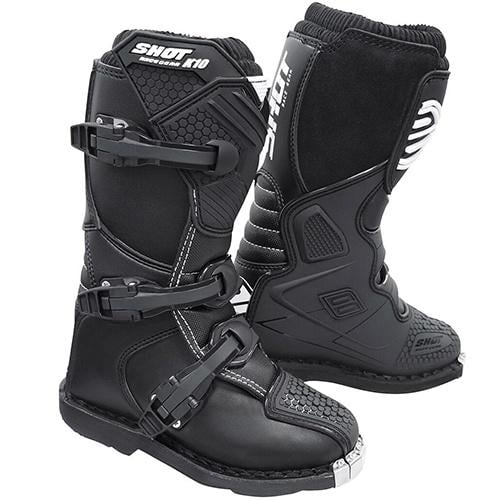 Мотоботи Shot Racing K10 2.0 Kid Solid р. 37 Black