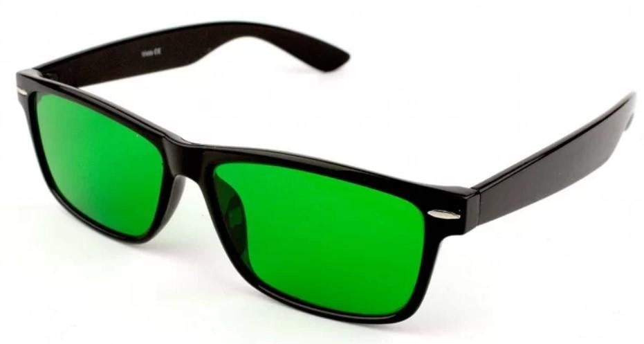 Очки при глаукоме в пластиковой оправе Зеленый (40041)