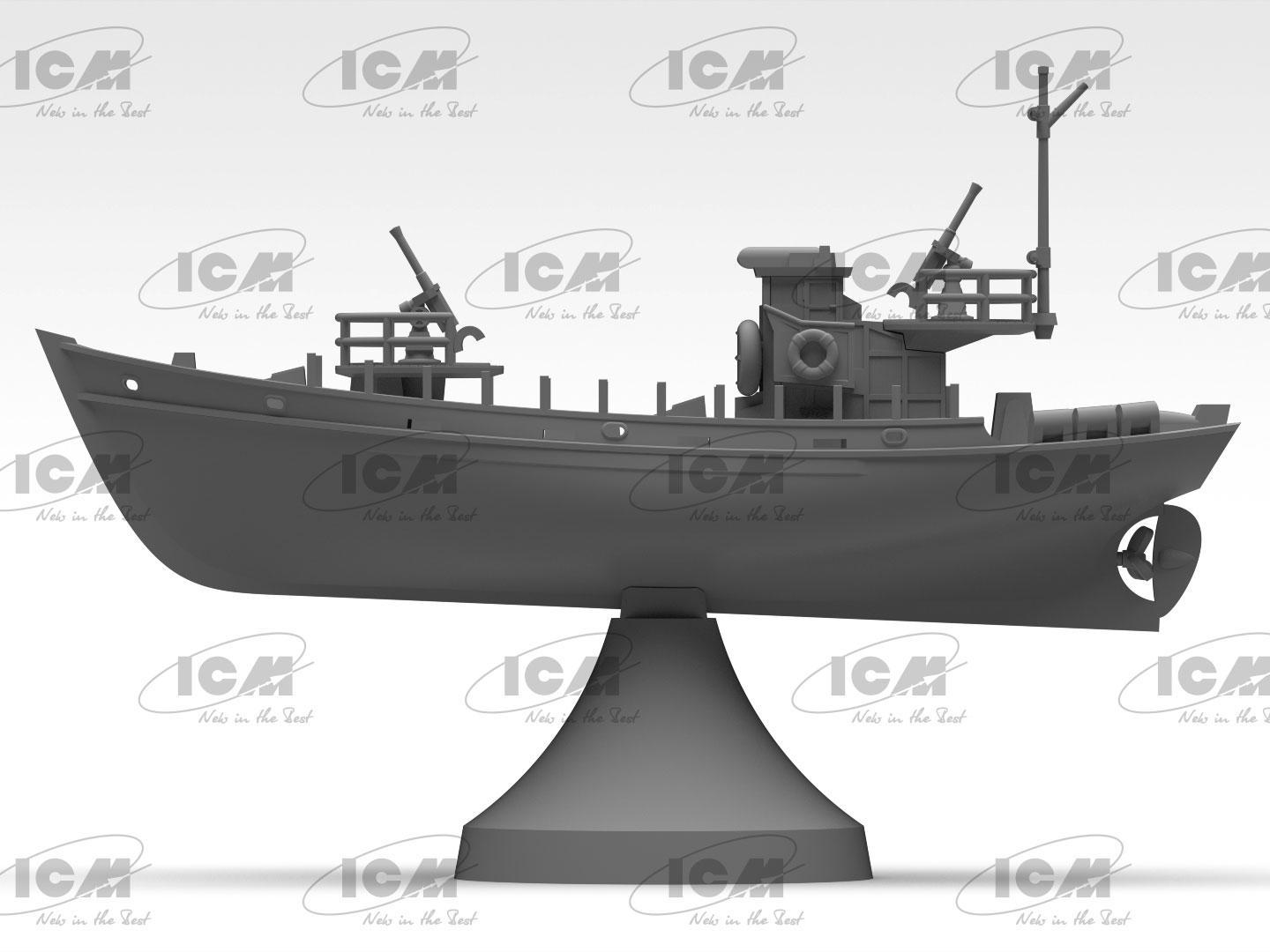 Збірна модель ICM KFK Kriegsfischkutter німецький багатоцільовий катер 2 СВ (S.018) - фото 7