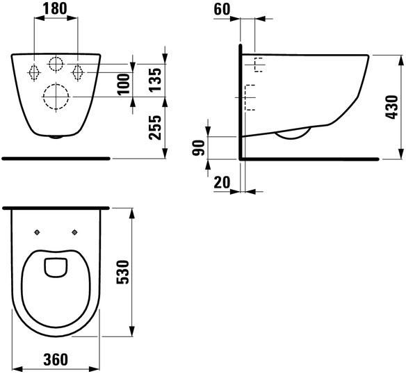 Комплект инсталляции Geberit H866957_115127211_458126001_ZDUP110 с унитазом кнопка Хром (158218) - фото 4