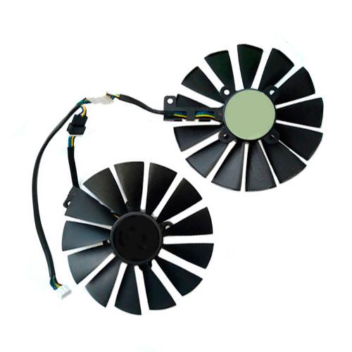 Вентиляторы T129215SM GTX 1050 1070Ti RX 470/580 95 мм 12 В 4pin 2 шт. (5396-40aba)
