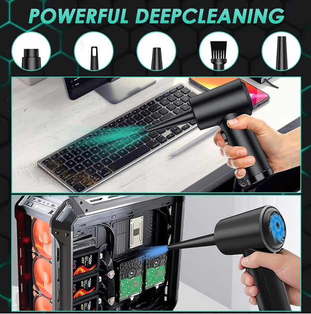 Компрессор для продувки аккумуляторный ручной Air Duster для надувных изделий - фото 4 Компрессор для продувки аккумуляторный ручной Air Duster для надувных изделий - фото 4