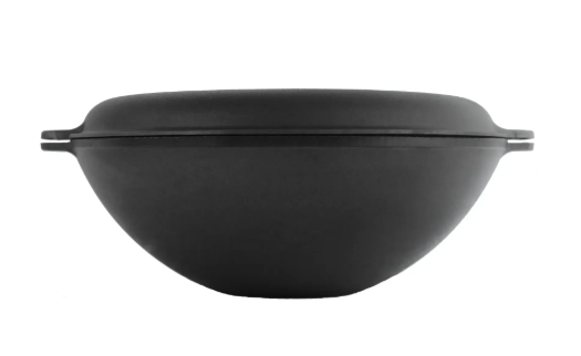 Сковорода чавунна Brizoll WOK з чавунною кришкою сковородою гриль 8 л - фото 3 Сковорода чавунна Brizoll WOK з чавунною кришкою сковородою гриль 8 л - фото 3