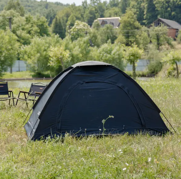 Намет туристичний двомісний 200х150х120 см Чорний (LU-025B) - фото 2