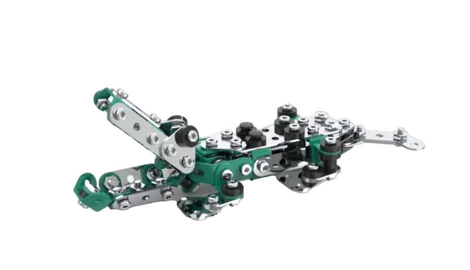 Конструктор металлический Bambi Крокодил с отверткой 200 деталей (SW-061)