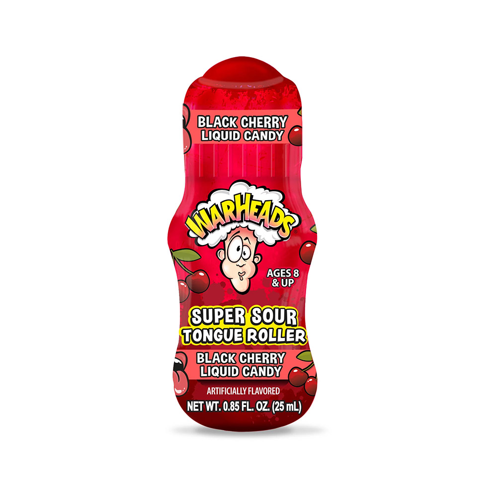 Цукерка рідка Warheads Super Sour Tongue Rollers Cherry 24 г (trdfbgdsfxbvd)