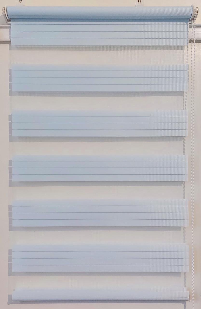 Рулонная штора день-ночь Miranda ВМ-2211 110х130 см Голубой (ВМ-2211-13)