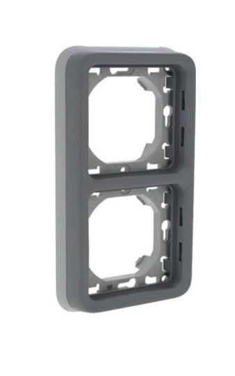 Рамка Legrand 69685 Plexo 2 поста Серый (11485796)