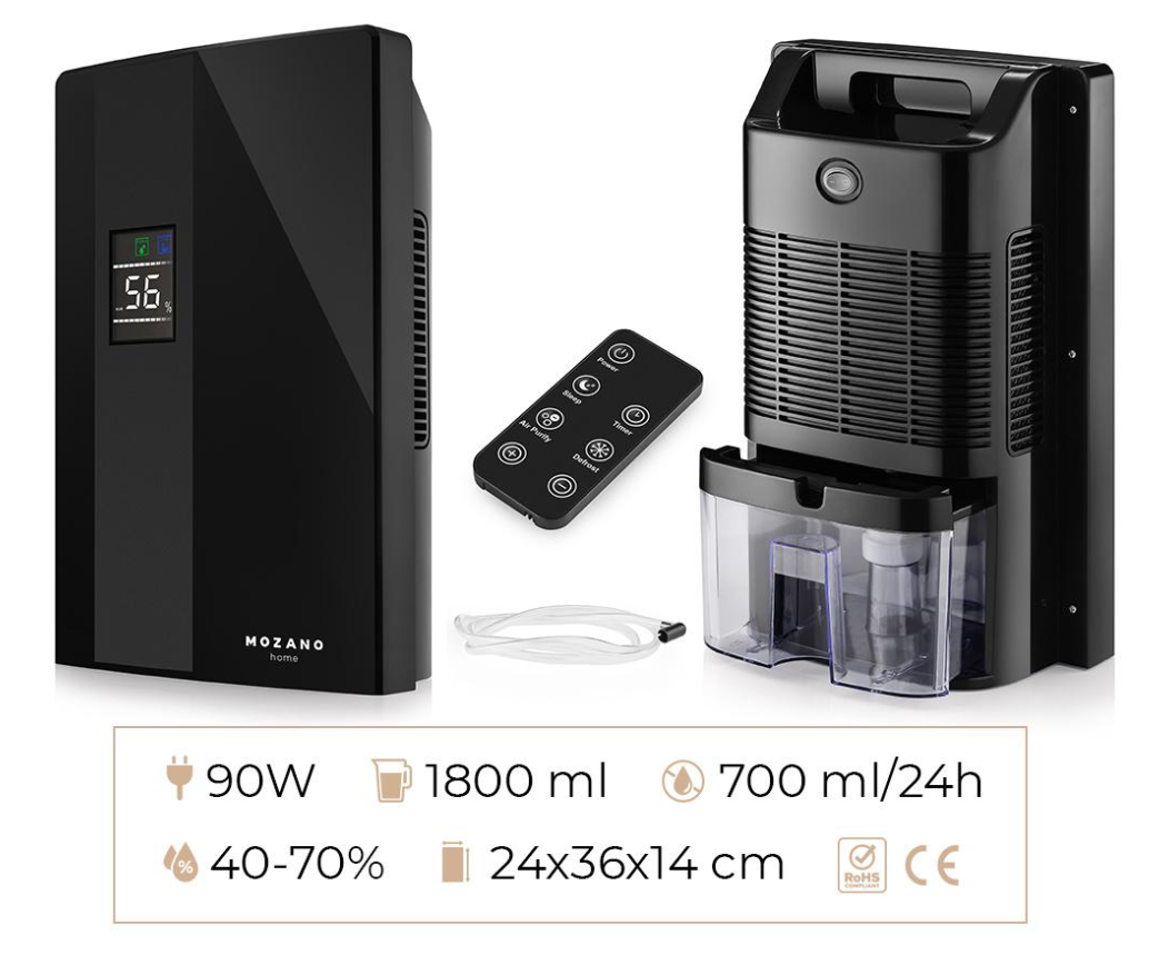 Осушувач повітря Mozano Dry Comfort термоелектрична технологія 90 Вт 2200 мл (2390441148) - фото 9 Осушувач повітря Mozano Dry Comfort термоелектрична технологія 90 Вт 2200 мл (2390441148) - фото 9