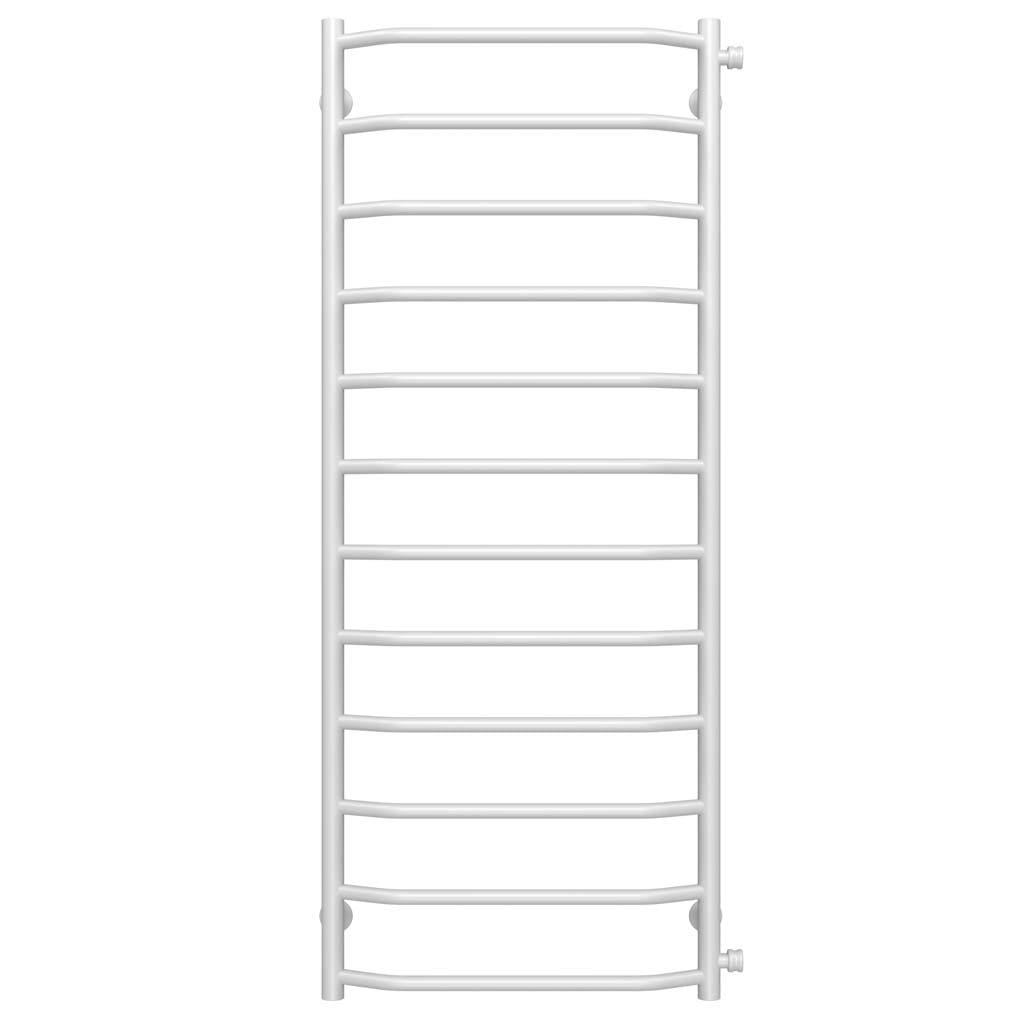 Полотенцесушитель водяной Deffi Трапеция П12 боковое правое подключение нержавеющая сталь 500х1300 мм Белый (C.TR.130.50.12.W.C)