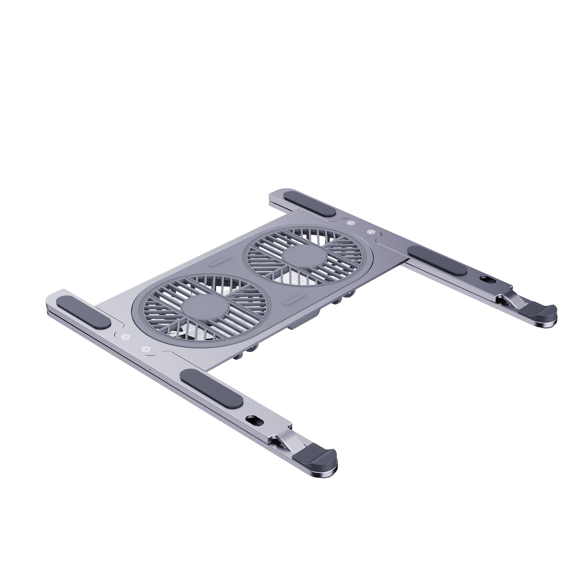 Підставка для ноутбука/планшета портативна Ice Vibe Pad з охолодженням та підсвіткою Aluminium alloys Grey (VA-P11F-GR) - фото 13 Підставка для ноутбука/планшета портативна Ice Vibe Pad з охолодженням та підсвіткою Aluminium alloys Grey (VA-P11F-GR) - фото 13