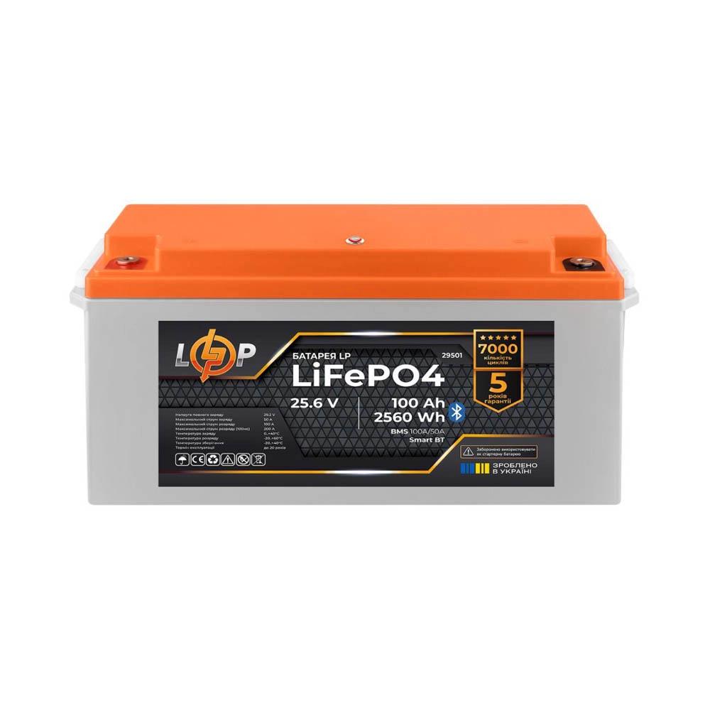 Аккумулятор LP LiFePO4 Smart BT пластик 25,6V/100 Ah/2560Wh BMS 100A/50А (21763406) - фото 3