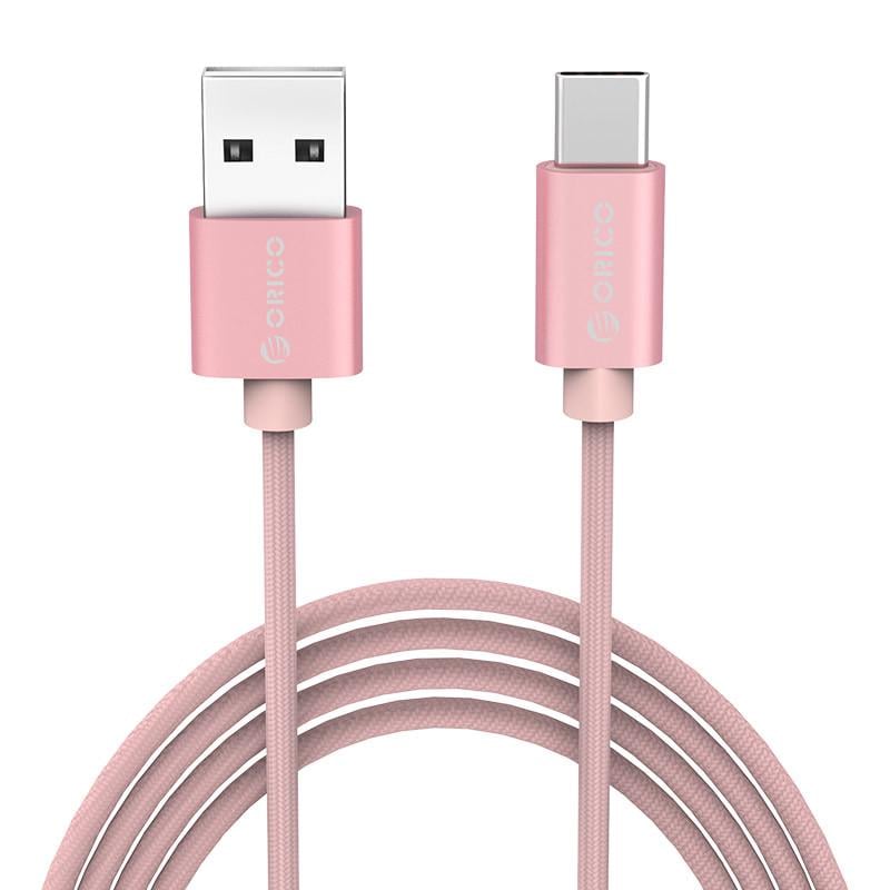 Кабель USB Type-C Orico HTF-10 для зарядки и передачи данных 1 м Розовый