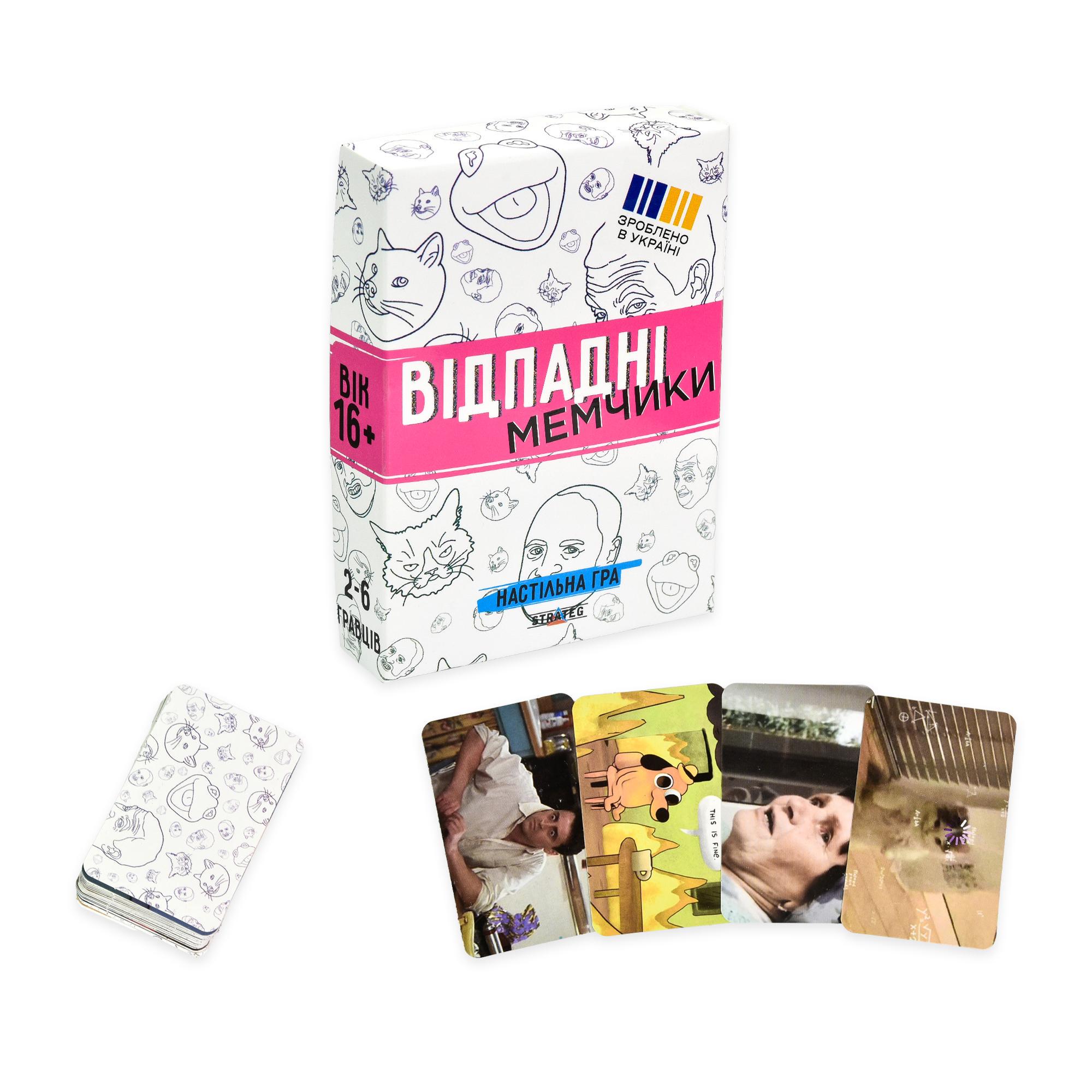 Настільна гра Strateg Відпадні мемчики 30630 (MTT-193207)