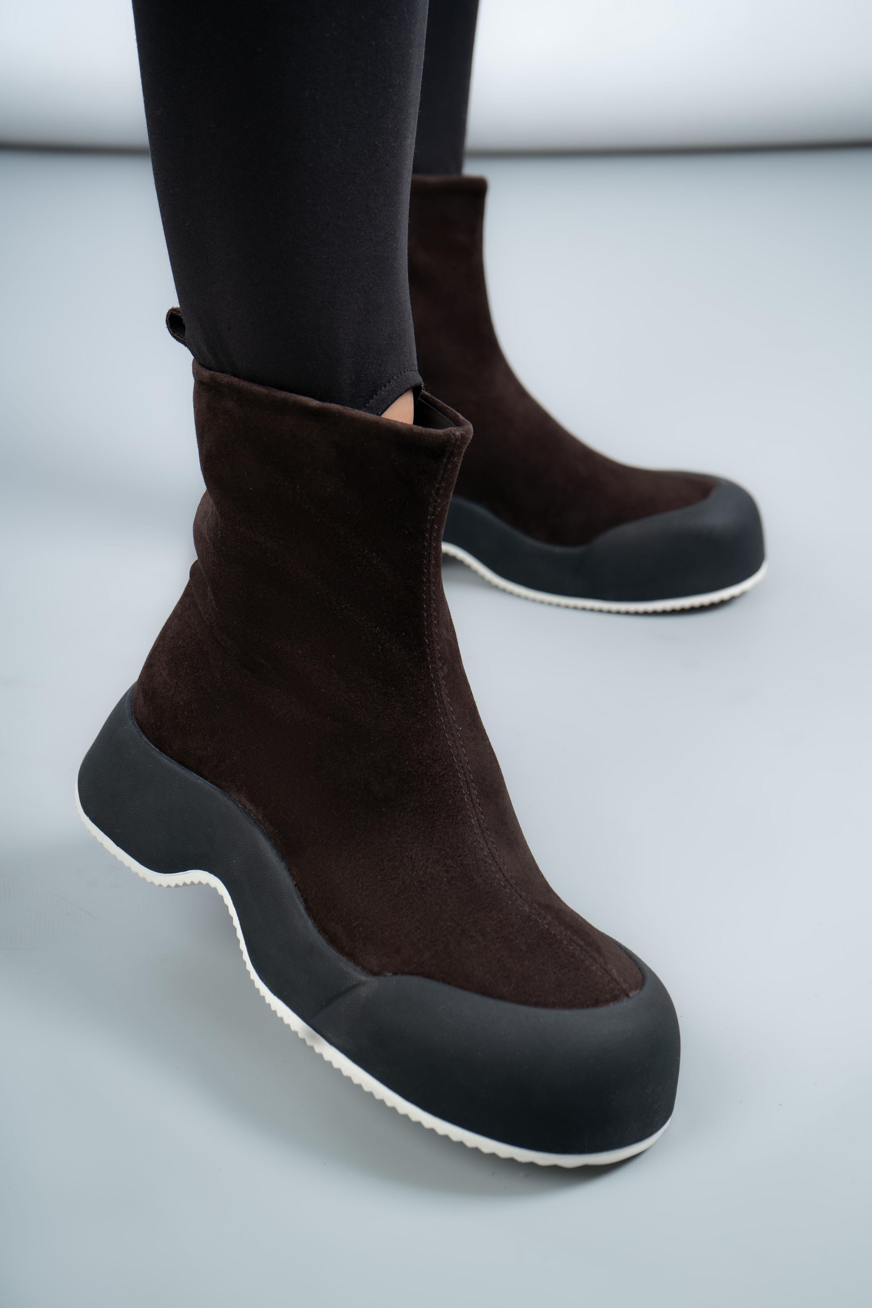 Ботинки женские Where Uwear JN997-073-121 346663 натуральная замша р. 39 Коричневый (346663_39)