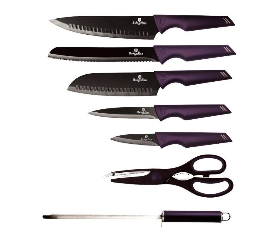 Набір ножів Berlinger Haus Purple Eclipse на підставці 8 пр. - фото 2 Набір ножів Berlinger Haus Purple Eclipse на підставці 8 пр. - фото 2