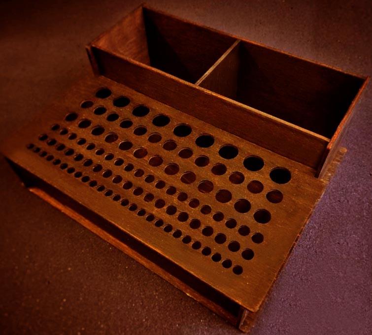 Органайзер кожевника из дерева Митимна Латте (ОКО-000416)