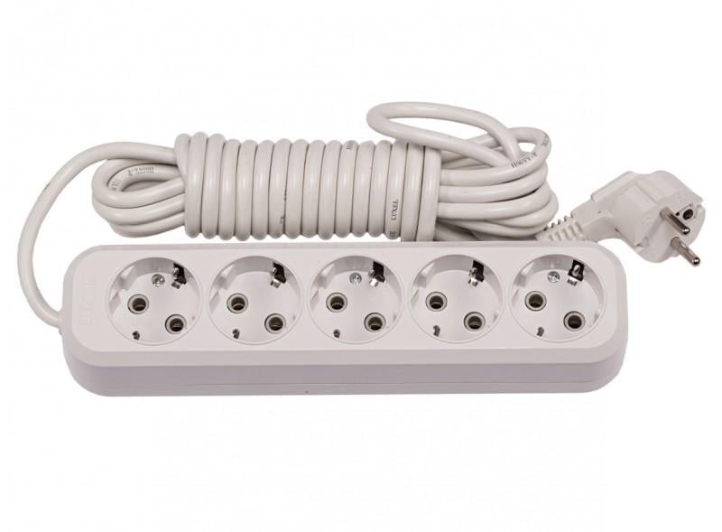 Подовжувач п'ятимісний Luxel BENEFICE з/з 5 м (7175)