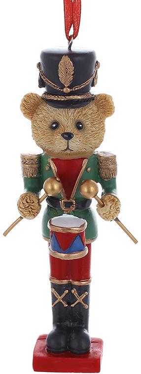 Набор новогодних фигурок Мишка Барабанщик 6 шт. 15 см
