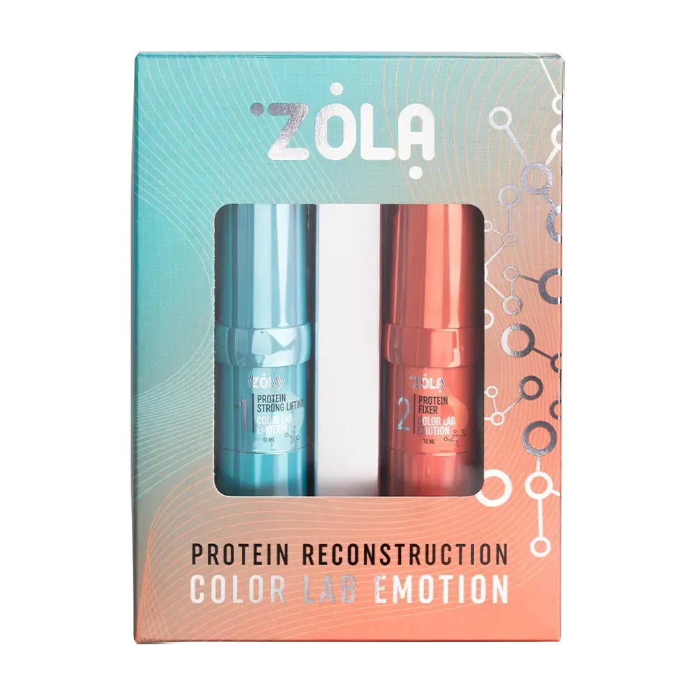 Набор для ламинирования бровей и ресниц Zola BROW&LASH Protein Reconstruction Emotion Color Lab