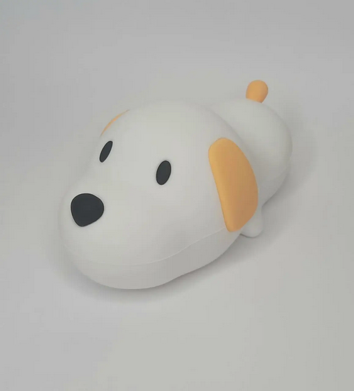 Нічник цуценя з регулятором яскравості акумуляторний сенсорний 1200 MAh таймер 30 та 60 хв (L-05)