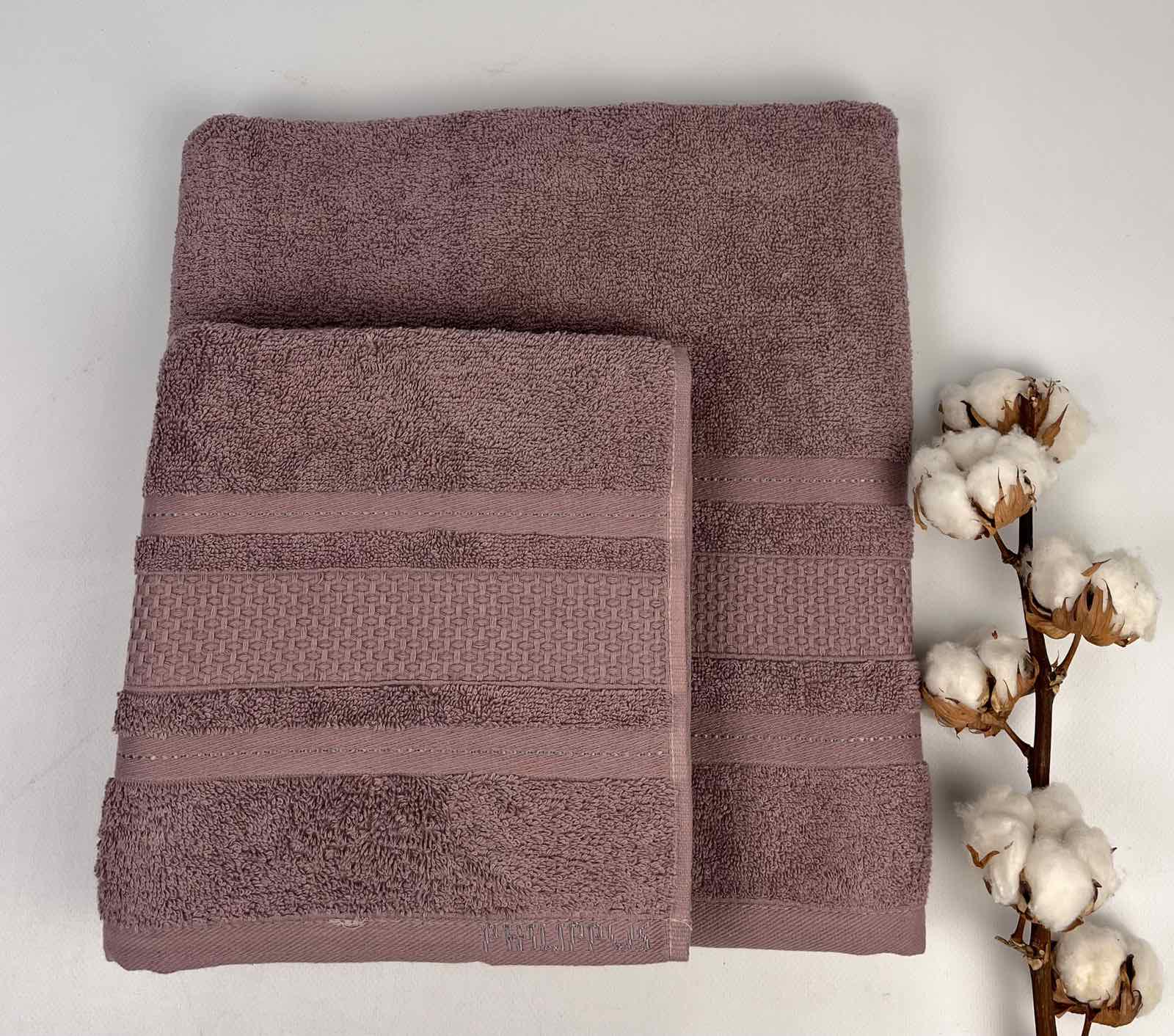 Набор полотенец Philippus Collesium Cotton Melissa ЕA055 2 шт. 70x140 см Фиолетовый (CN31932)