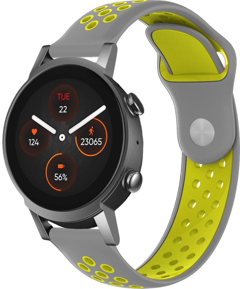 Ремешок Sport для Mobvoi TicWatch E3 Gray/Yellow (26747-63)