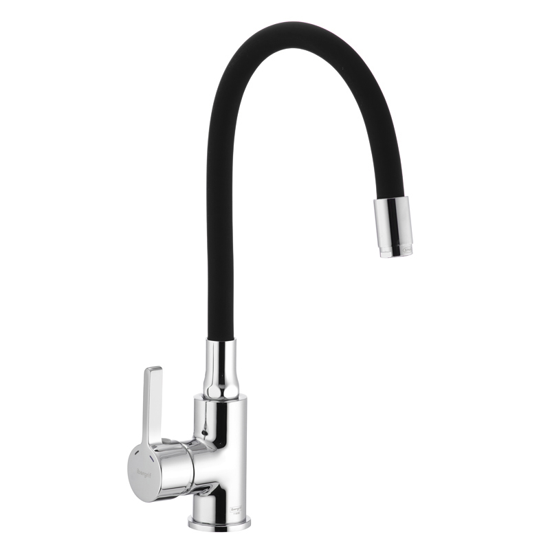 Смеситель для кухни IBERGRIF M22112-2 с силиконовым изливом IB0068