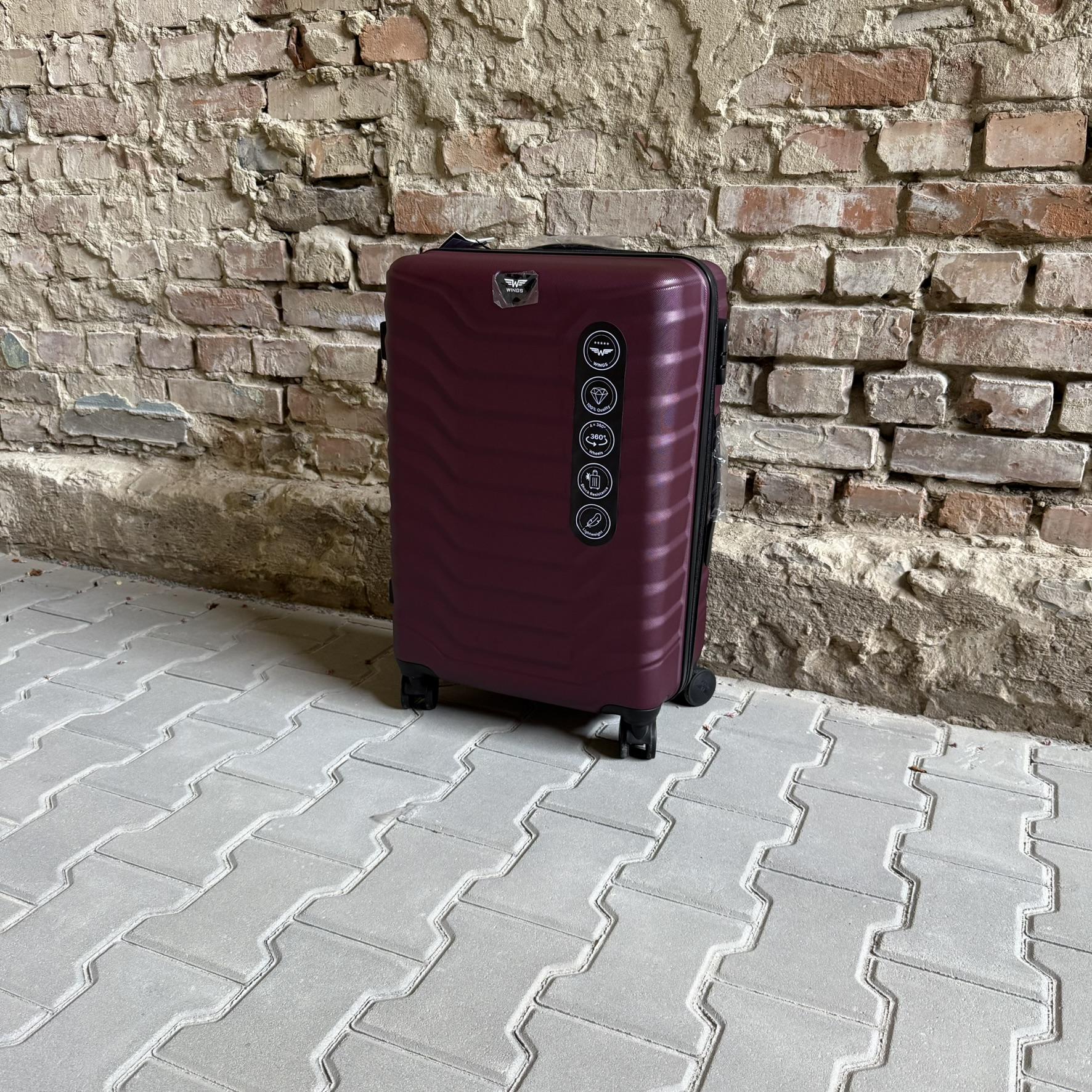 Чемодан Wings PEA01 дорожный М Бордовый (26557317) - фото 4 Чемодан Wings PEA01 дорожный М Бордовый (26557317) - фото 4