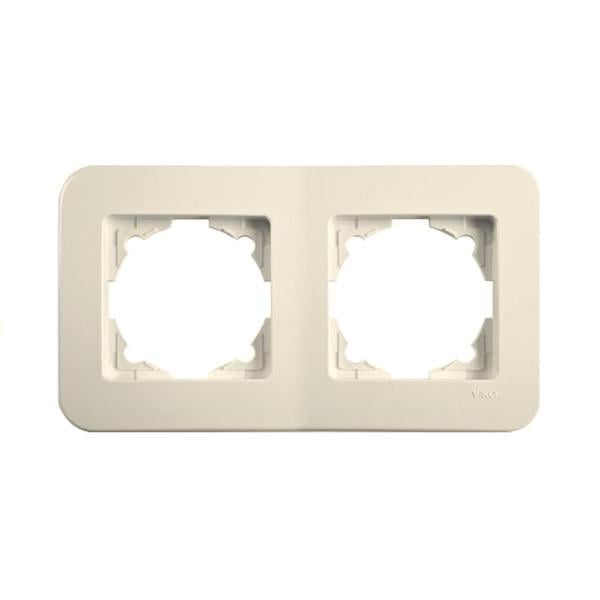 Рамка двухместная Viko Rollina Кремовый (00000012928)