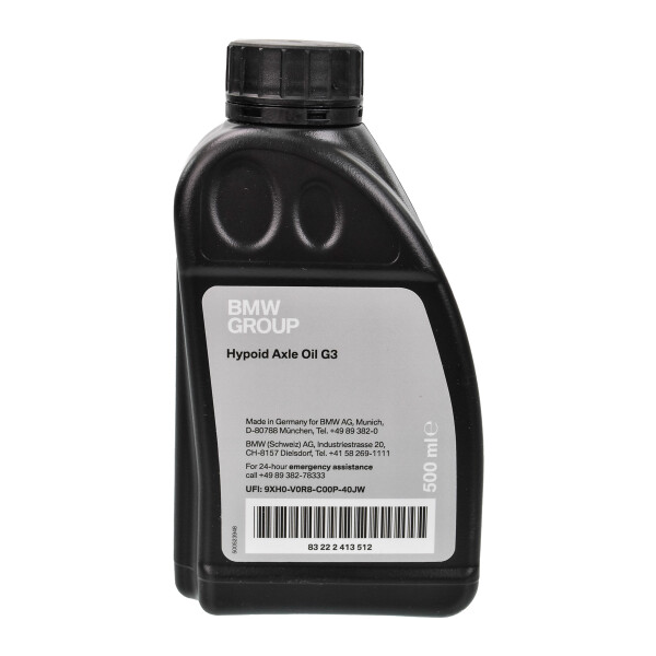 Трасмісійна олива BMW Hypoid Axle Oil G3 70W-80 0,500 мл (83222413512)