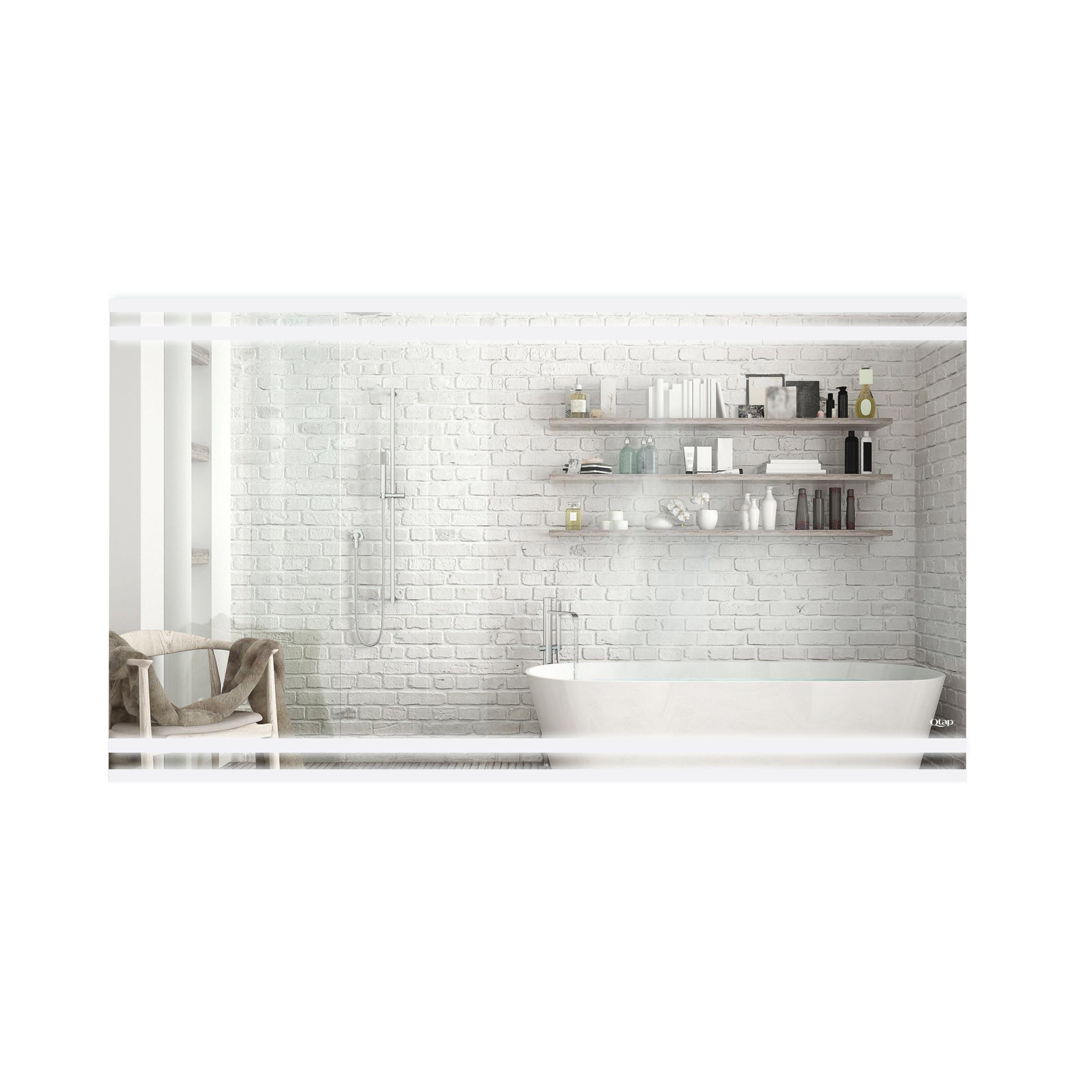 Зеркало Q-tap Mideya Classic 1400х700 с LED-подсветкой (QT2078250378W)