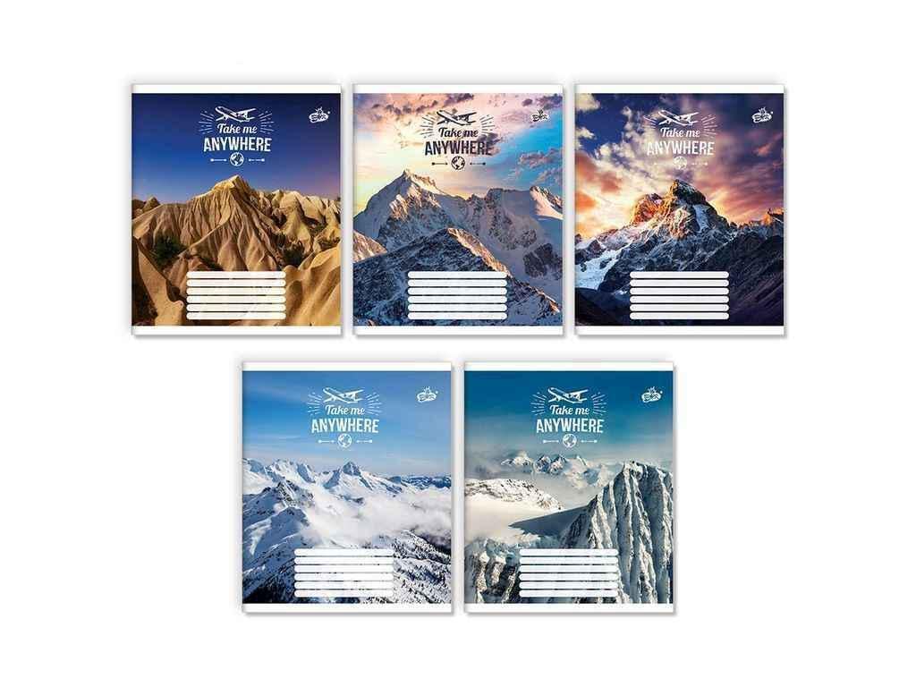 Тетрадь в линию Бріск 60 л. 15 шт. ТВ-15 №2453 Горы (1065743)