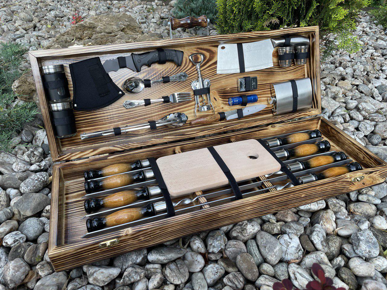 Набір шампурів Турист 4 в кейсі (11289539)