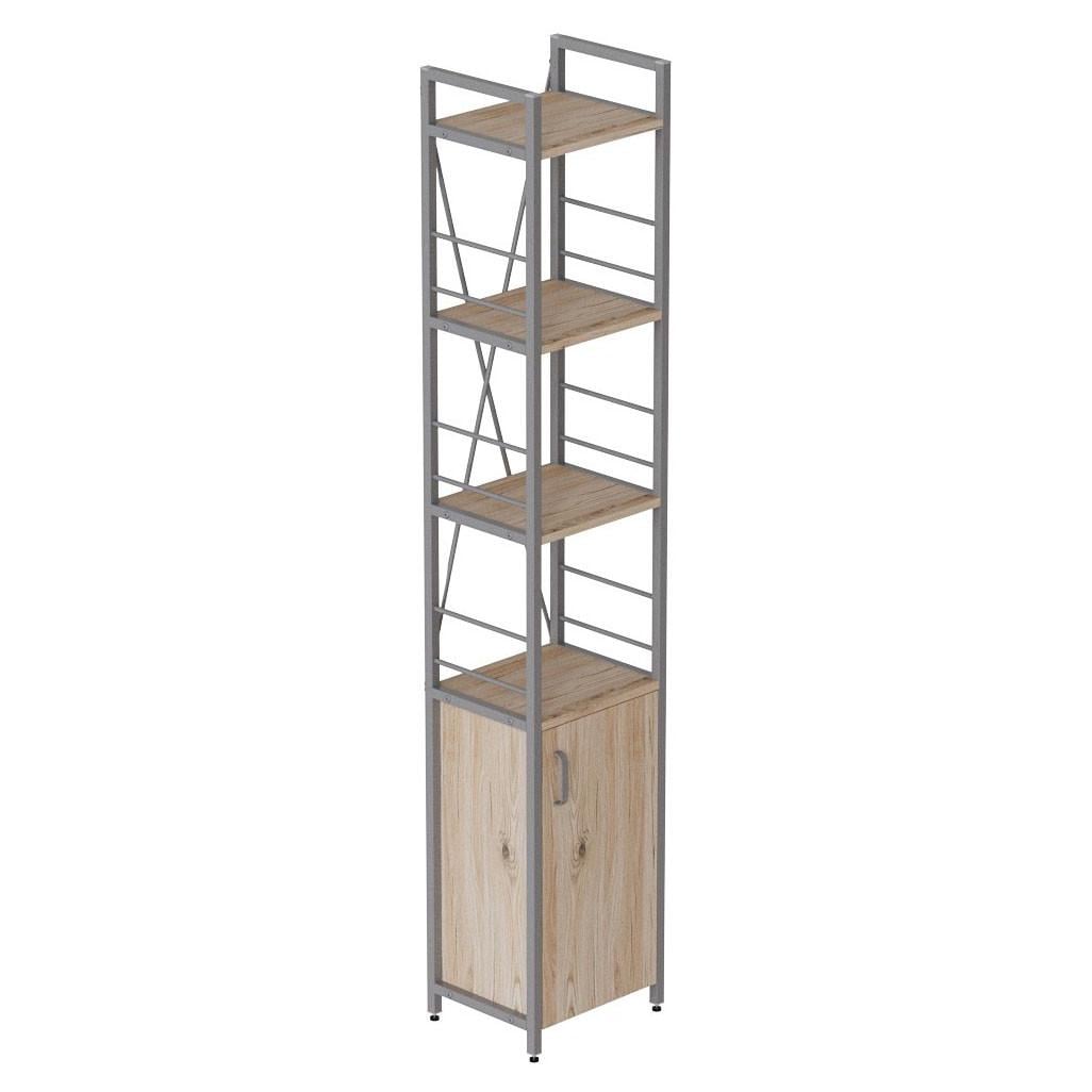 Этажерка Ferrum-decor 4/34 Конект с тумбой 179x34x28 Серый ДСП Сан-Марино (FRD-104478)