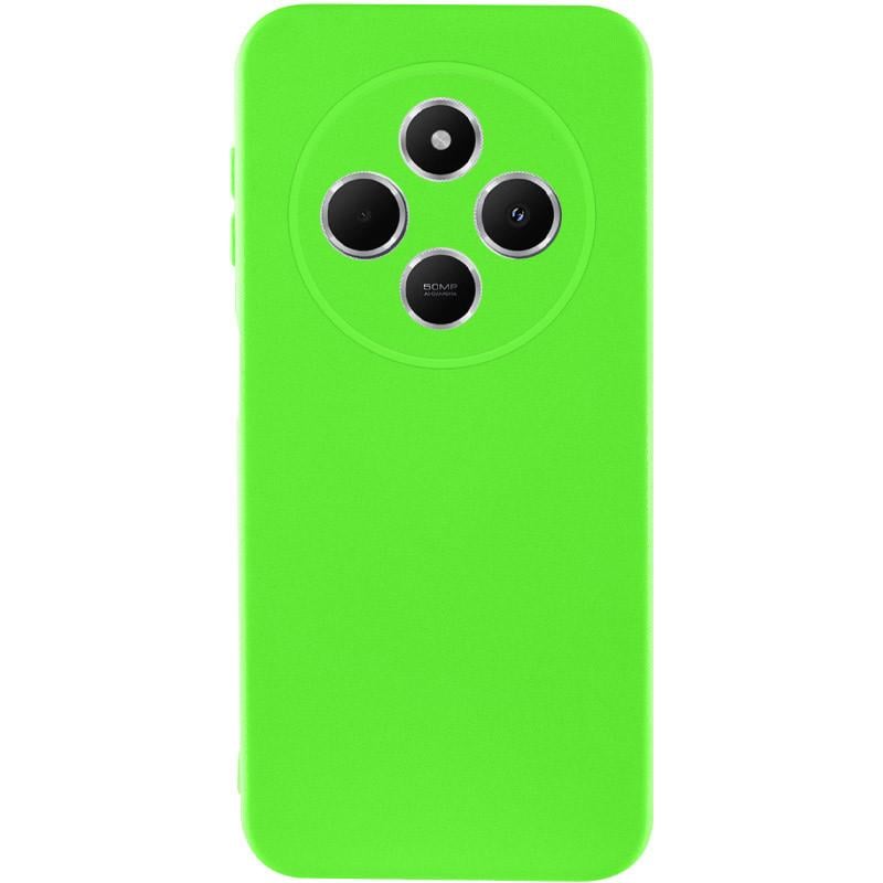Противоударный чехол Silicone Cover Lakshmi Full Camera (AA) для Xiaomi Redmi 14C / Poco C75 Салатовый / Neon Green