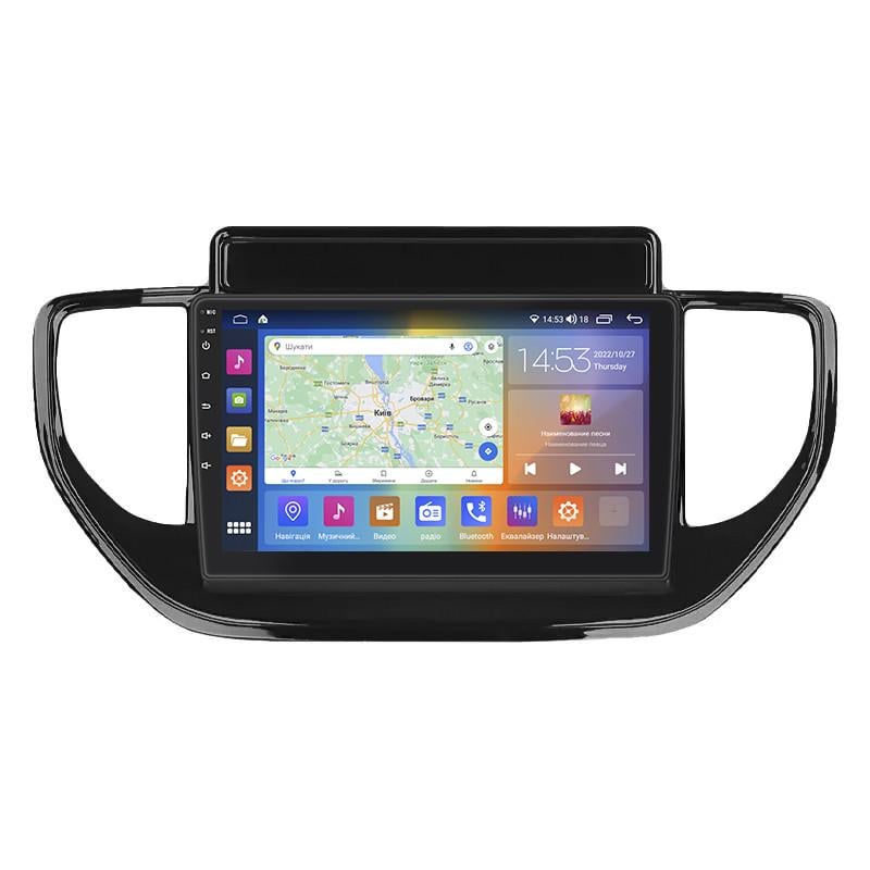 Автомагнитола штатная Lesko CarPlay/4G/Wi-Fi/GPS для Hyundai Solaris II Рестайлинг 2020- 4/64Gb 9" (1748043951)