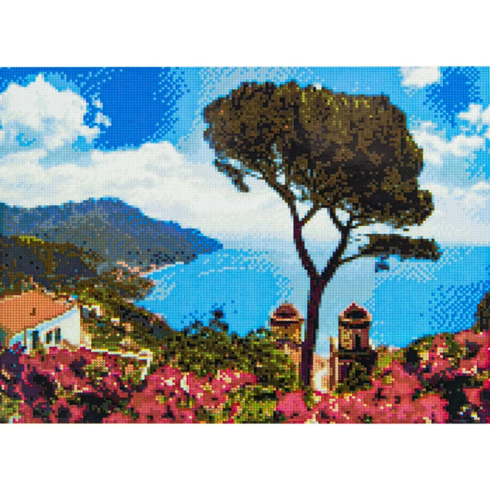 Алмазная мозаика Strateg Сказочный океанический пейзаж 40х50 (FA40681)