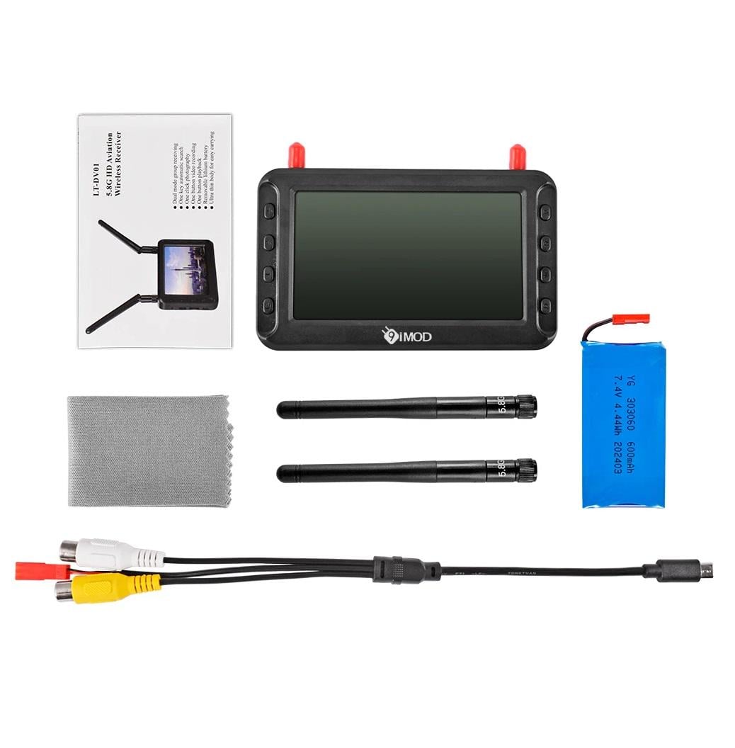 Монитор для FPV 9IMOD 800х480 встроенный Diversity VRX 5,8G 40CH с автопоиском 4,3" (00-00026689)