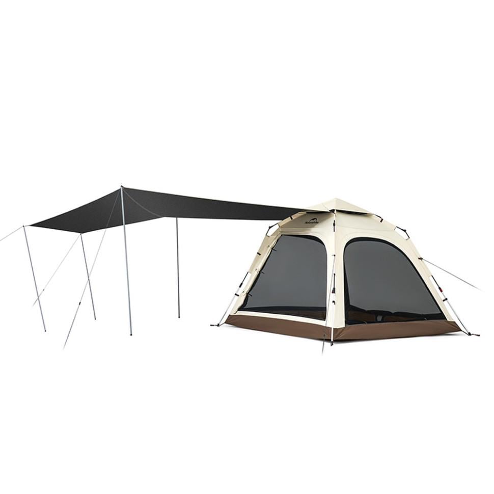 Палатка трехместная автоматическая с тентом Naturehike Ango CNK2550WS010 210x210x165 см Brown (6975641887799) Палатка трехместная автоматическая с тентом Naturehike Ango CNK2550WS010 210x210x165 см Brown (6975641887799)