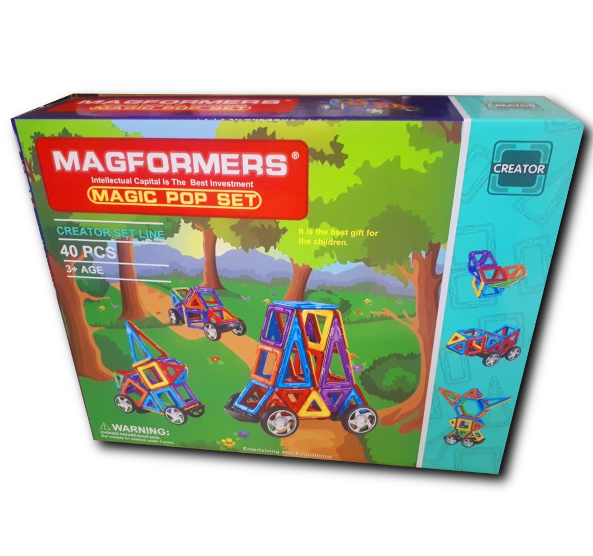 Конструктор магнитный Magic Magnetic 30х24х7 см 40 деталей