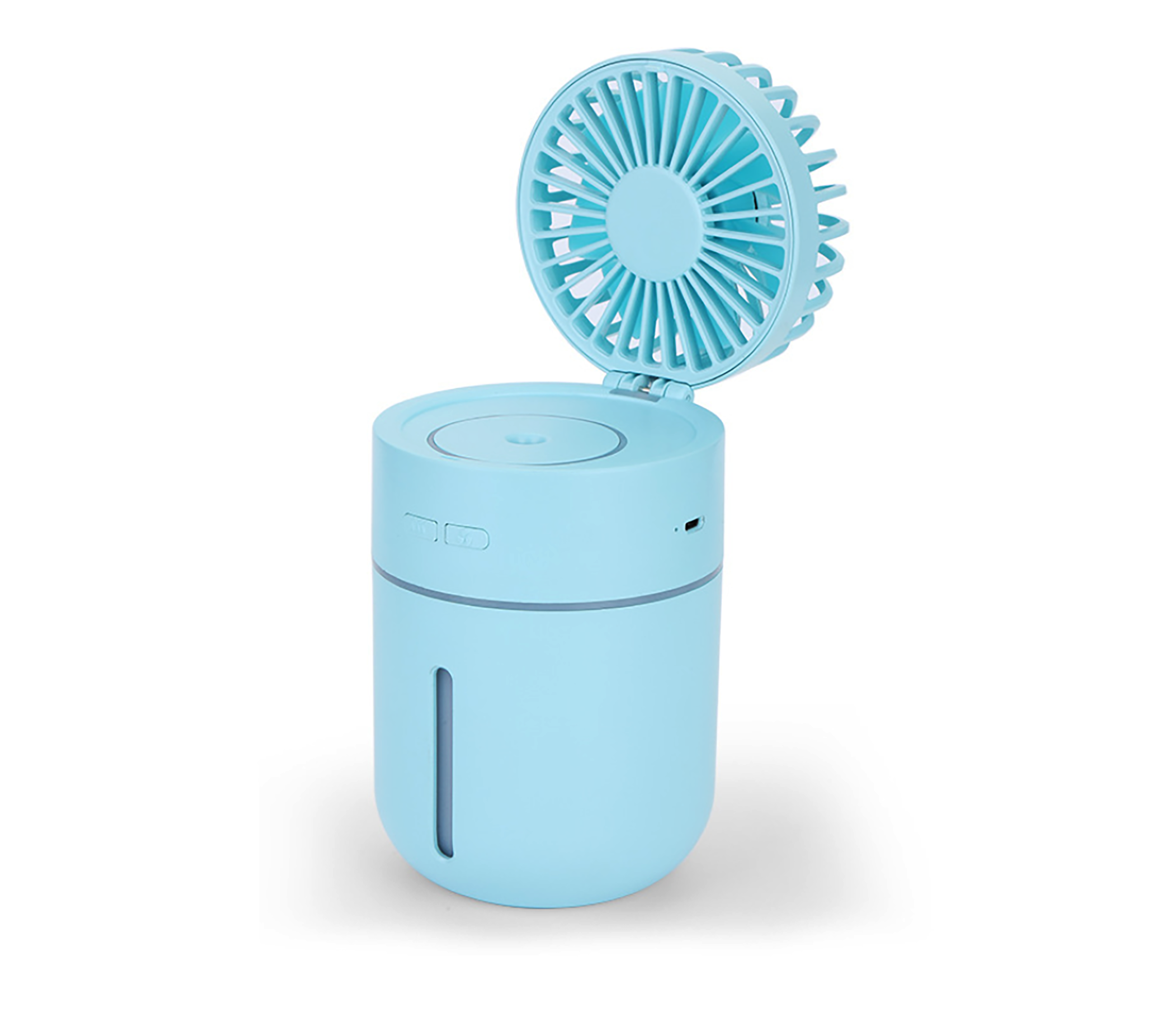 Портативный увлажнитель воздуха SUNROZ T9 Humidifying Fan с вентилятором для дома 2000mAh Голубой (SUN7312)