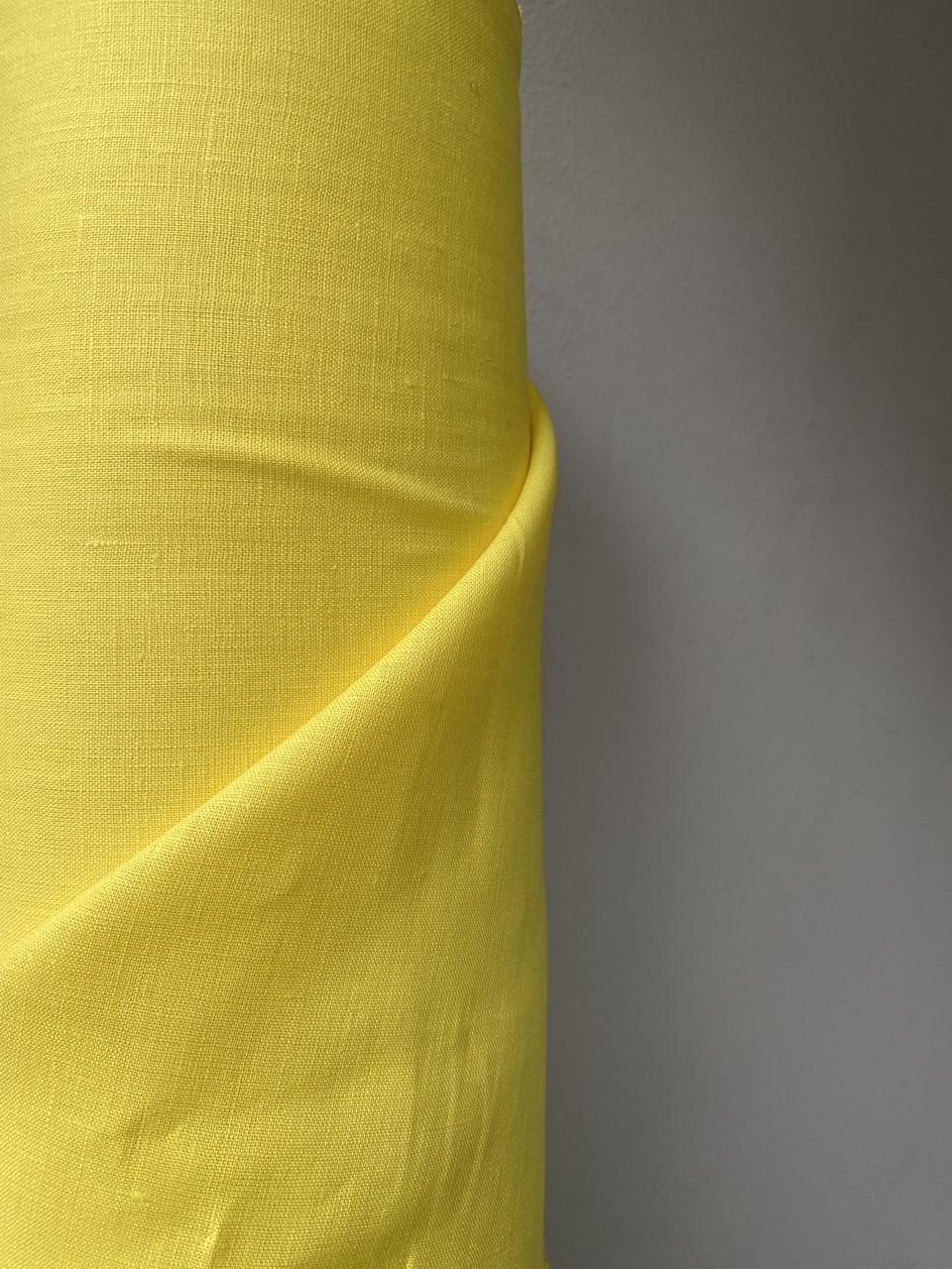 Тканина LINEN PLUS 100% льон 143 см 1490 Лимонний - фото 9 Тканина LINEN PLUS 100% льон 143 см 1490 Лимонний - фото 9