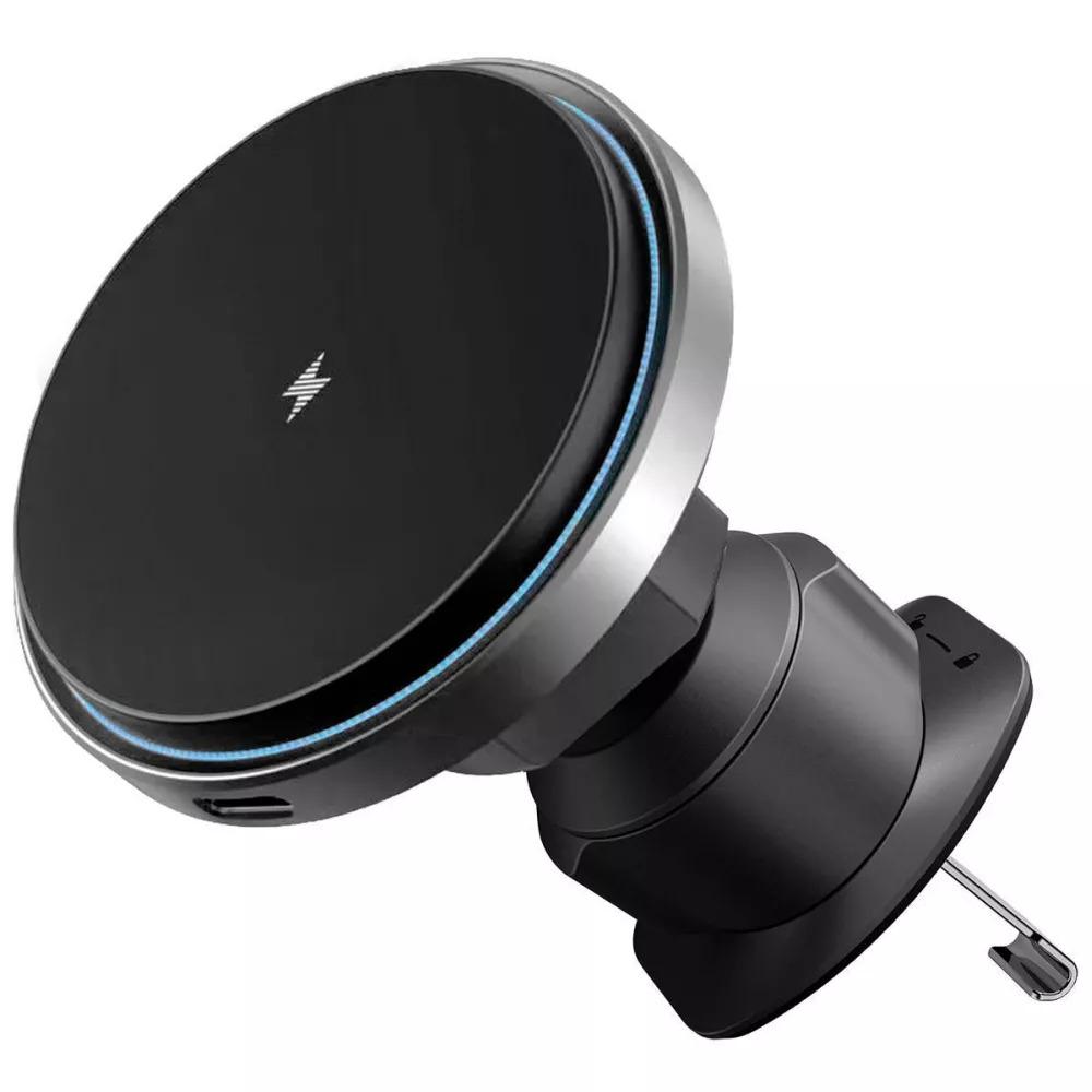 Автомобільний тримач з бездротовим ЗП Proove Magic Circle Pro 15W Black